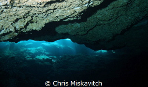 Cenote - The way out.... by Chris Miskavitch 